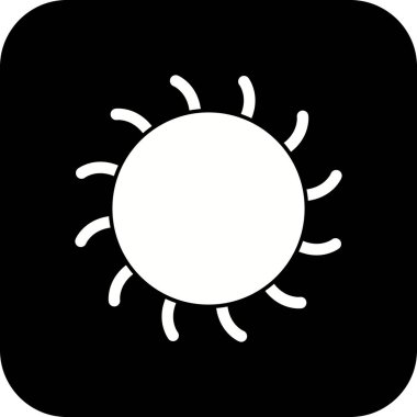 İllüstrasyon güneş simgesi