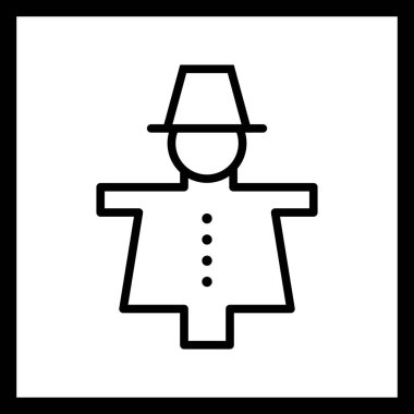 İllüstrasyon korku karga simgesi