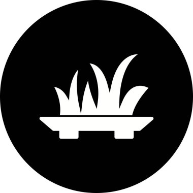 İllüstrasyon çim simgesi