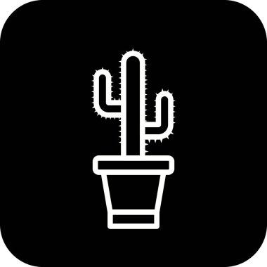 İllüstrasyon kaktüs simgesi