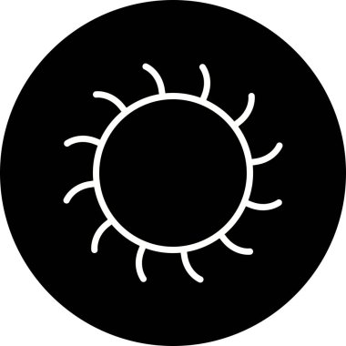 İllüstrasyon güneş simgesi