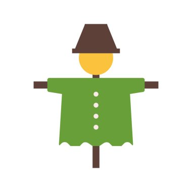 İllüstrasyon korku karga simgesi