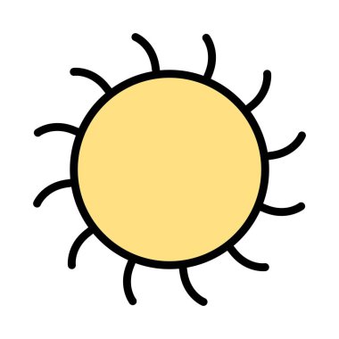 İllüstrasyon güneş simgesi