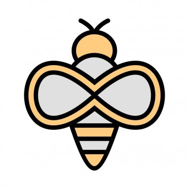 İllüstrasyon arı simgesi