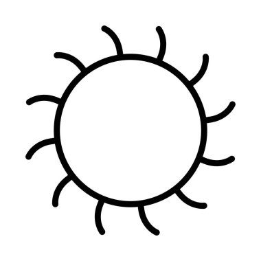 İllüstrasyon güneş simgesi