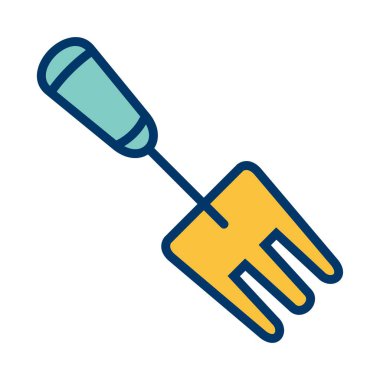 İllüstrasyon Bahçe çatal simgesi