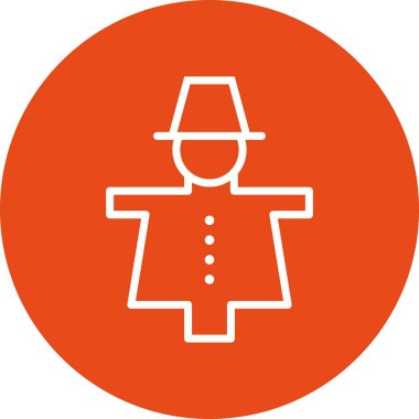 İllüstrasyon korku karga simgesi