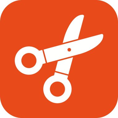 İllüstrasyon makas simgesi       