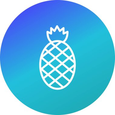 Illustration ananas simgesi