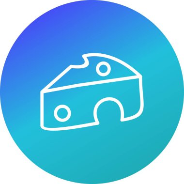 Illustration peynir simgesi