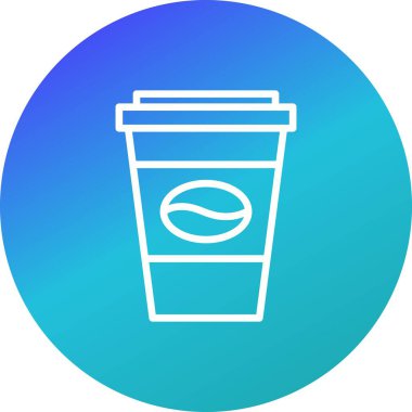 Illustration kahve simgesi