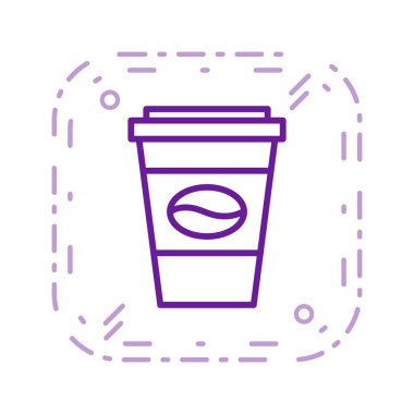 Illustration kahve simgesi