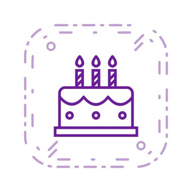 İllüstrasyon kek simgesi