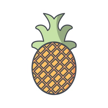 Illustration ananas simgesi
