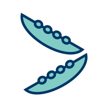 Illustration fasulye simgesi