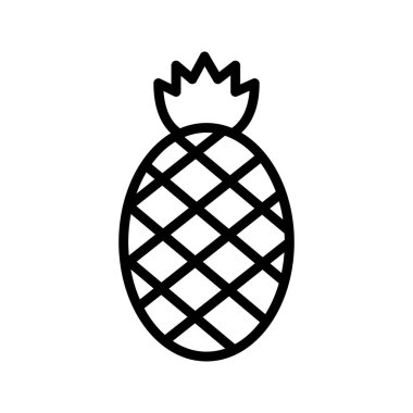 Illustration ananas simgesi