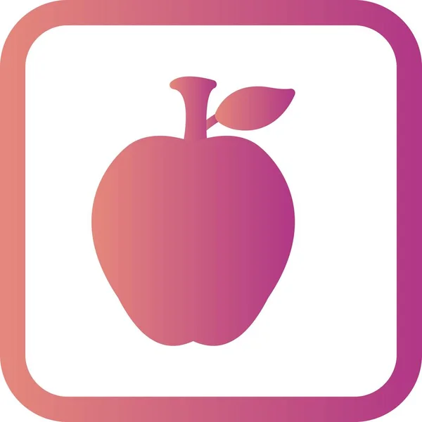 Ilustrace Apple – ikona — Stock fotografie