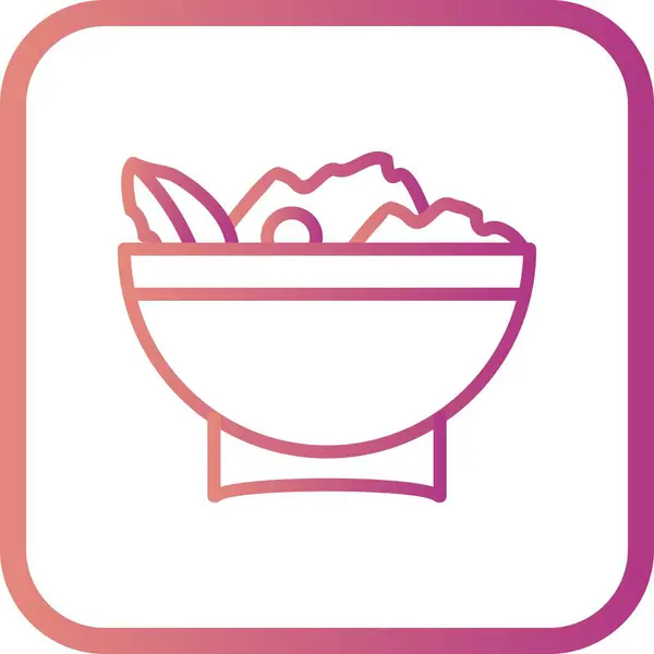 Illustration Salad Icon — Stock Photo, Image