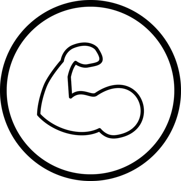 Illustration  Body Building Icon — Stock Photo, Image