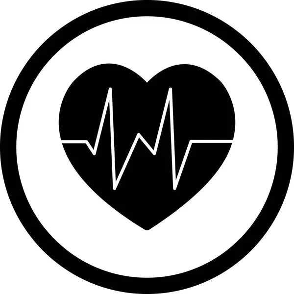 Ilustracja rytm serca ikona — Zdjęcie stockowe