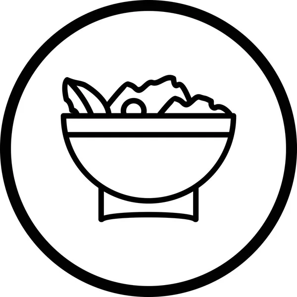 Illustration Salatsymbol — Stockfoto