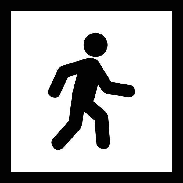 Illustrazione Icona a piedi — Foto Stock