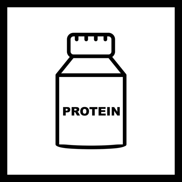 Icono de la proteína de la ilustración — Foto de Stock