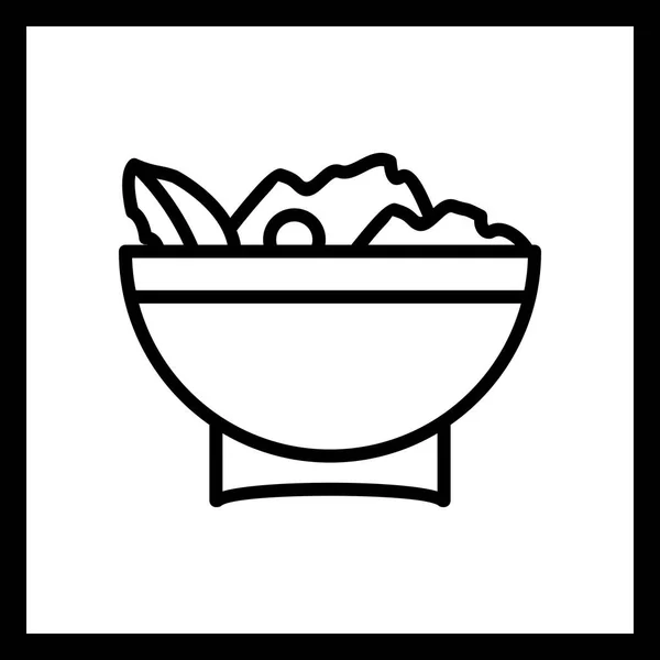 Illustratie salade icoon — Stockfoto
