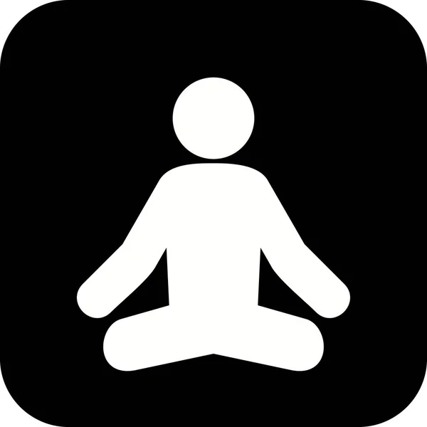 Illustration  Yoga Icon — Stock Photo, Image