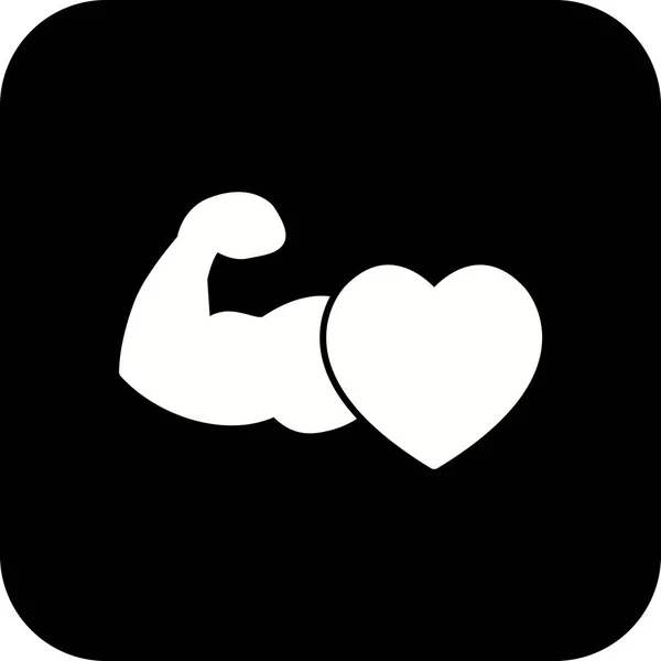 Abbildung gesundes Herz Symbol — Stockfoto