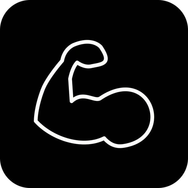 Illustratie Body Building icon — Stockfoto