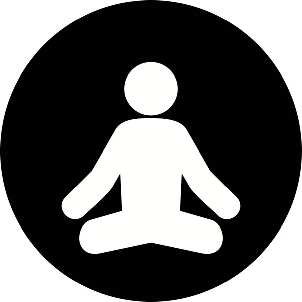 Illustratie yoga pictogram — Stockfoto