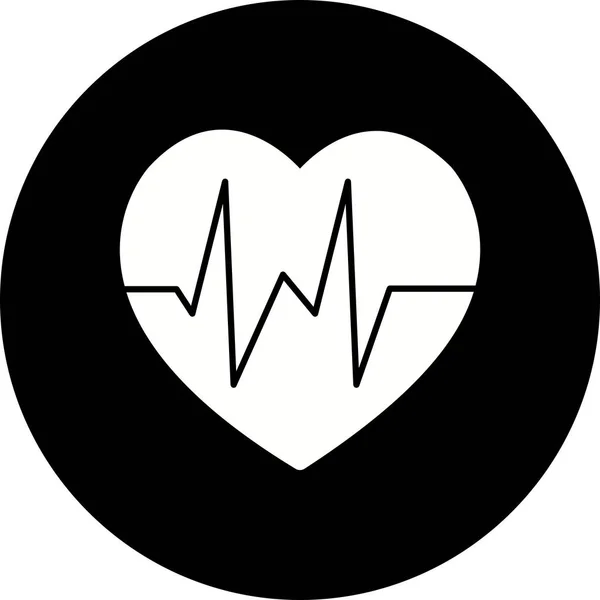 Illustration Heart Beat ikon — Stockfoto