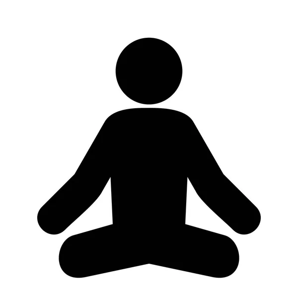 Illustration Yoga Ikone — Stockfoto