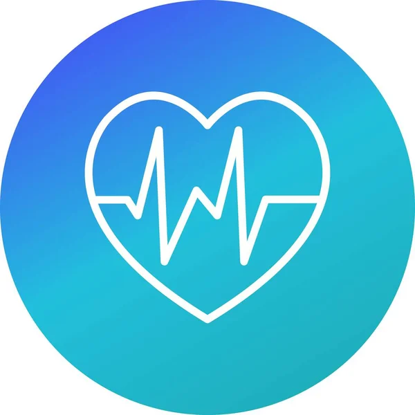 Illustratie Heart Beat icoon — Stockfoto