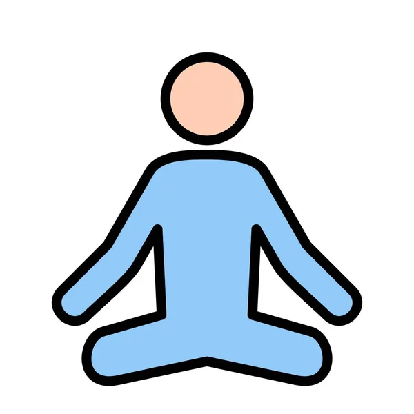 Illustration Yoga Icon — Stock Photo, Image