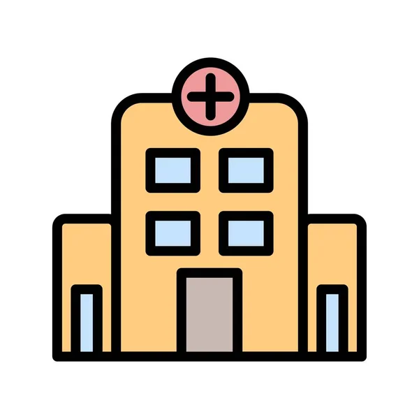 Illustration Hospital Icon — Stock Photo, Image