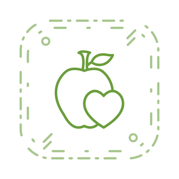 Illustration Healthy Food Icon — Stock Photo, Image