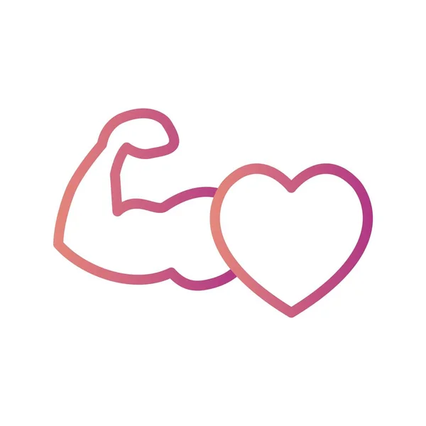 Illustratie gezond hart icoon — Stockfoto