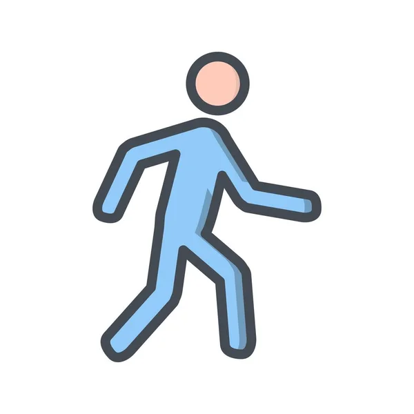 Ilustração Walking Icon — Fotografia de Stock