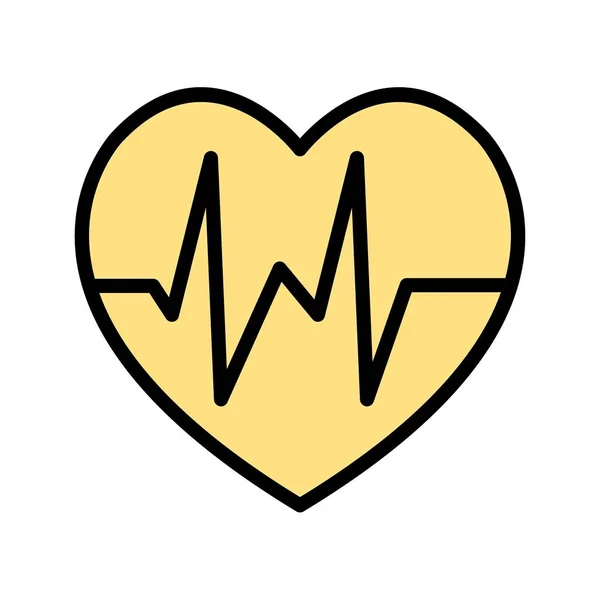 Illustration Heart Beat Icon — Stock Photo, Image