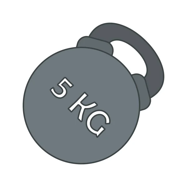 Illusztráció kettlebell Icon — Stock Fotó