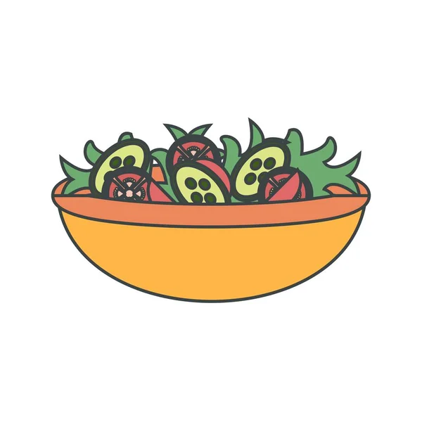 Ikon Salad Ilustrasi — Stok Foto