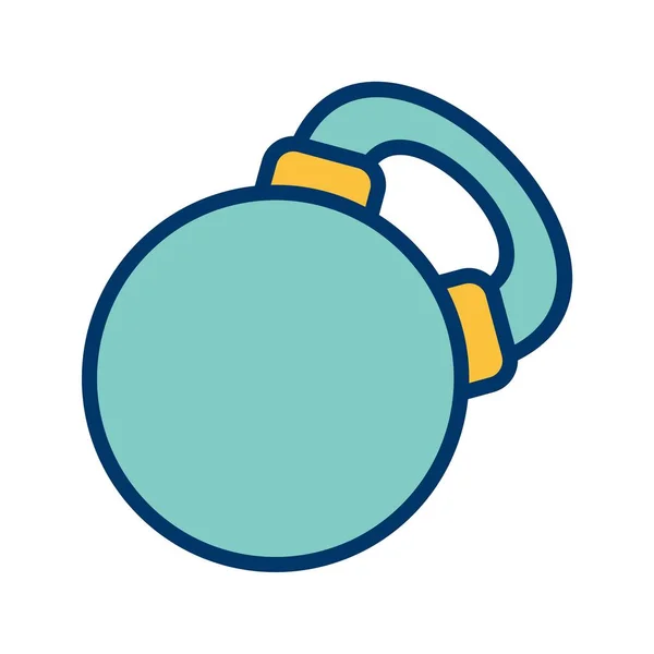 İllüstrasyon Kettlebell simgesi — Stok fotoğraf