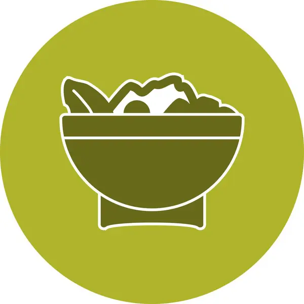 Ícone da salada da ilustração — Fotografia de Stock