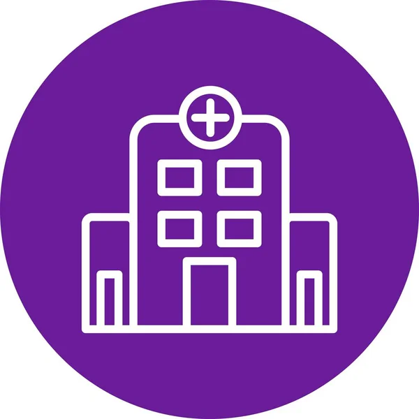 Illustration Hospital Icon — Stock Photo, Image