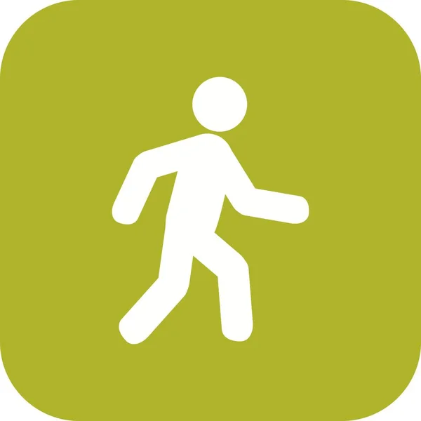 Ilustrace ikona chůze — Stock fotografie