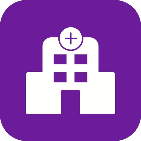 Illustration Hospital Icon — Stock Photo, Image