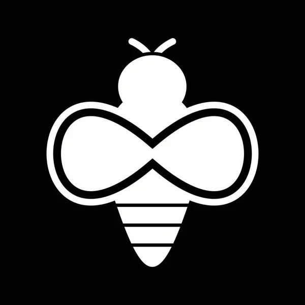 Illustration  Bee Icon — Stock Photo, Image