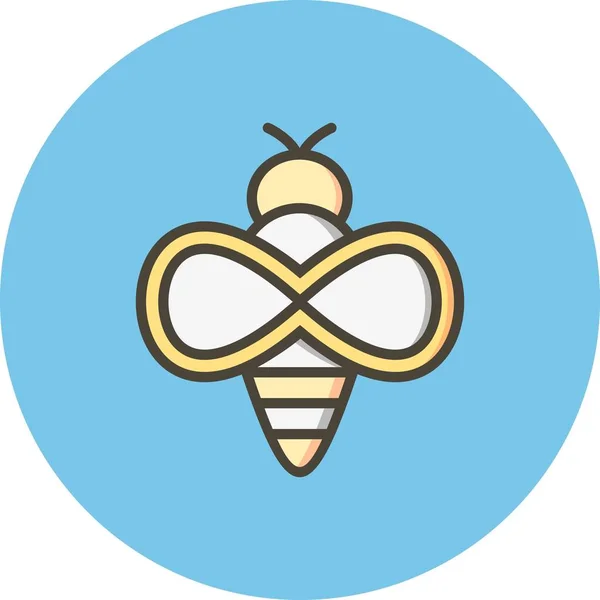 Ilustración Bee Icon —  Fotos de Stock